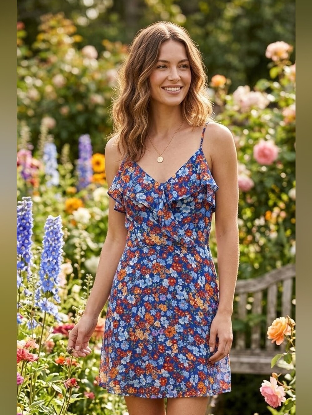 Floral Summer Dress - M 👗 🌼